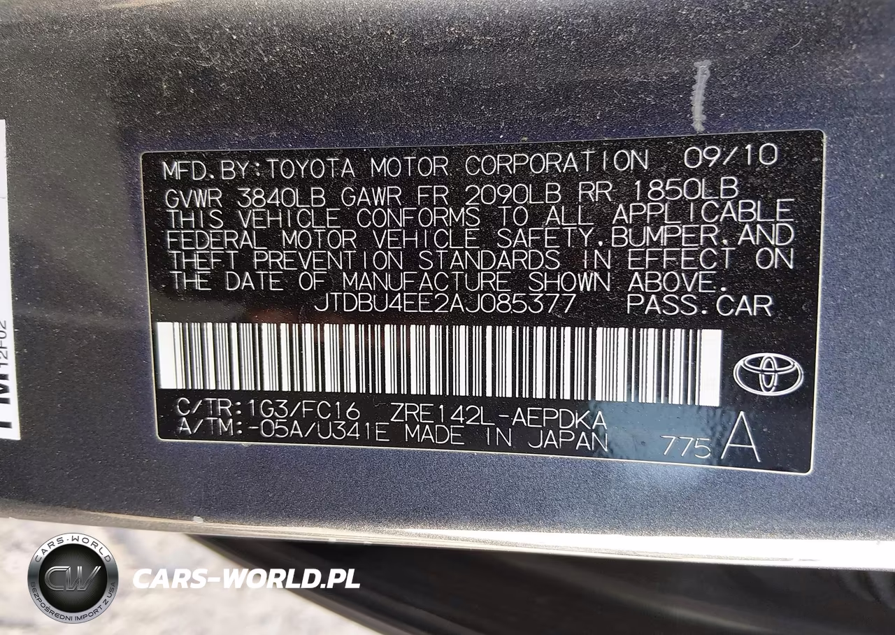 2010 Toyota Corolla Le VIN:JTDBU4EE2AJ085377 - 9