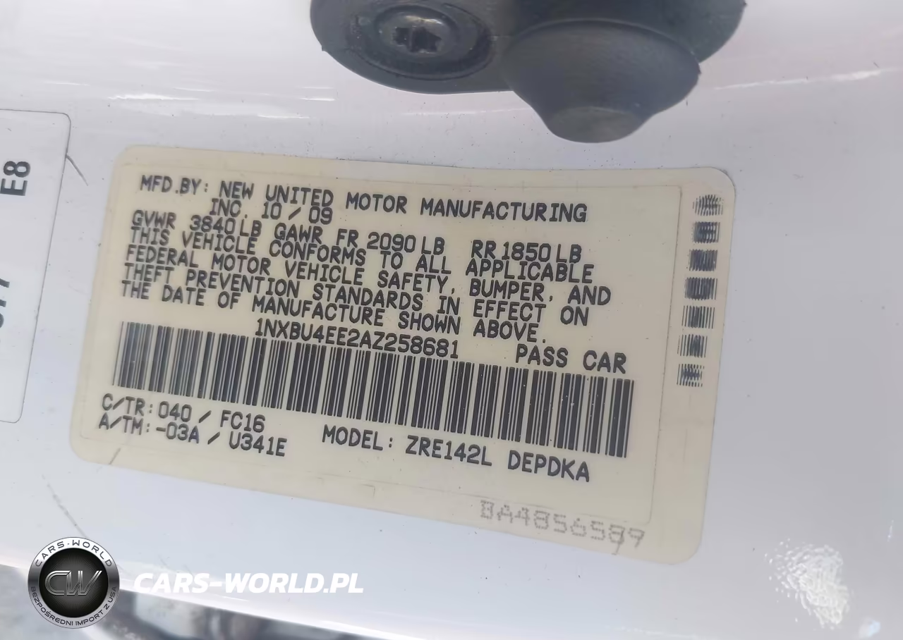 2010 Toyota Corolla Le VIN:1NXBU4EE2AZ258681 - 9