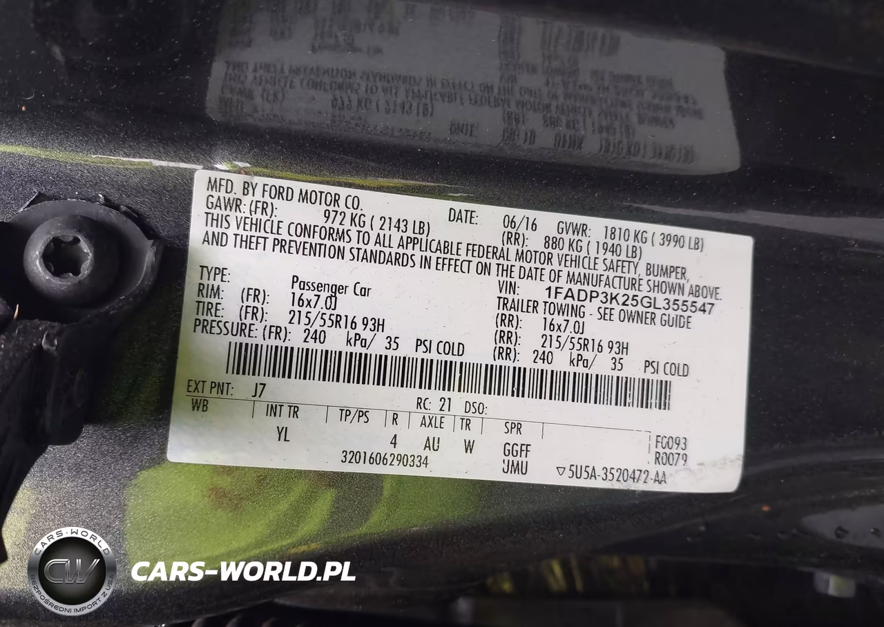 2016 Ford Focus Se VIN:1FADP3K25GL355547 - 9