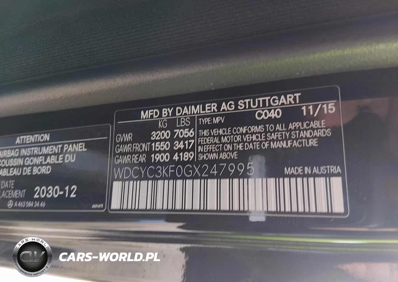 2016 Mercedes-Benz G 550 4Matic VIN:WDCYC3KF0GX247995 - 9