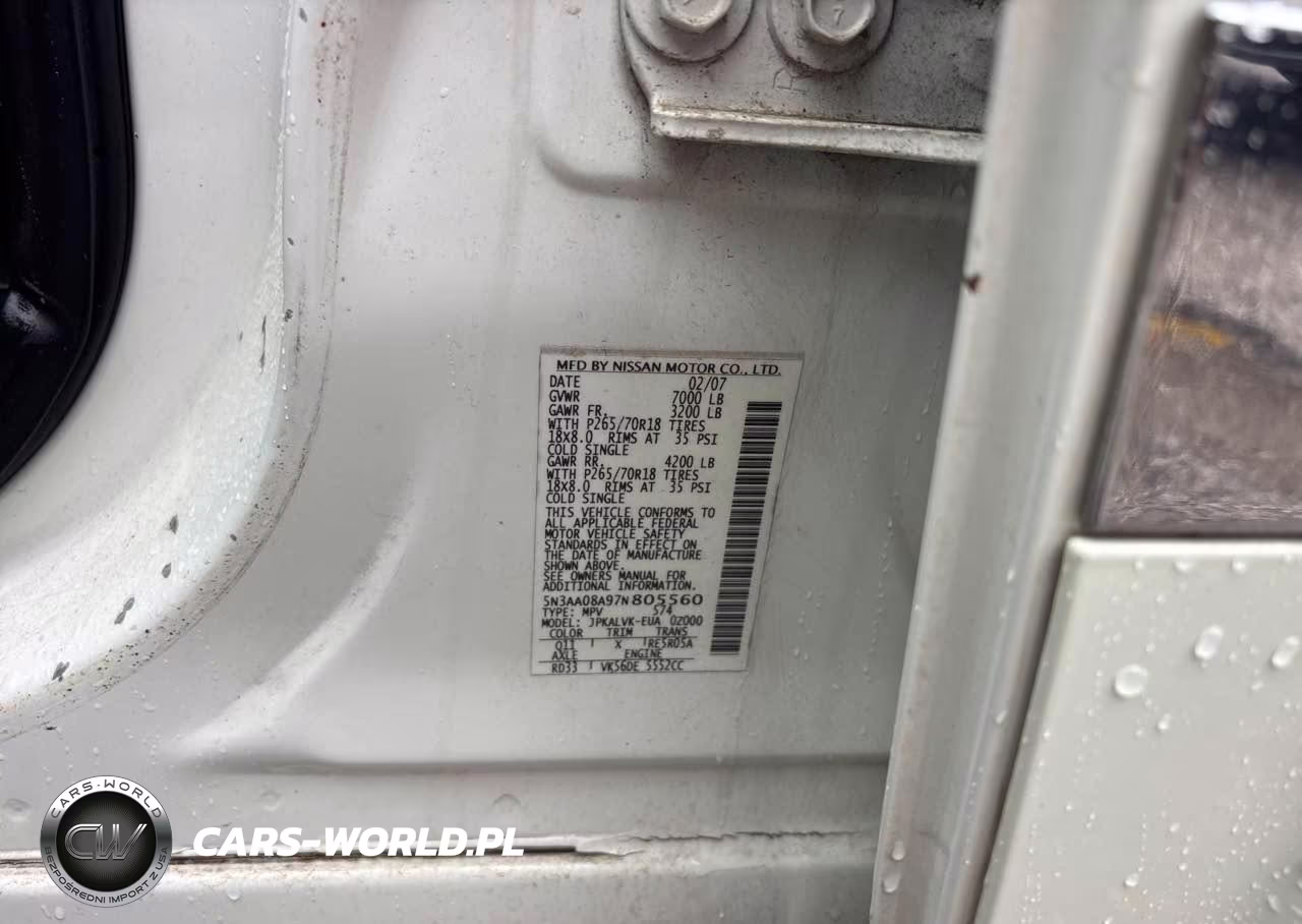 2007 Infiniti Qx56 VIN:5N3AA08A97N805560 - 9