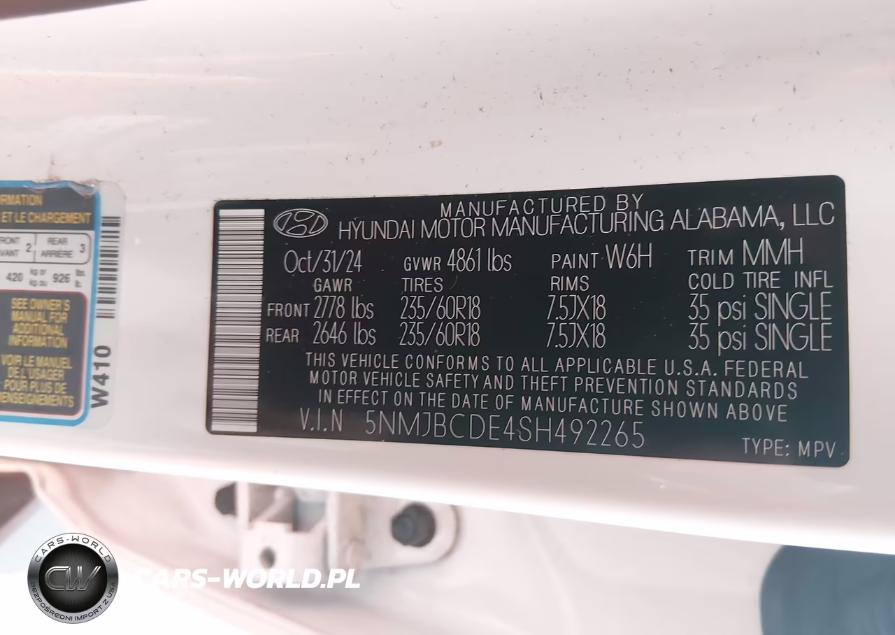 2025 Hyundai Tucson Sel VIN:5NMJBCDE4SH492265 - 9