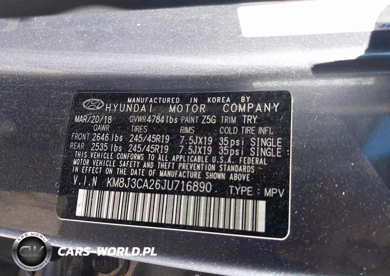 2018 Hyundai Tucson Value VIN:KM8J3CA26JU716890 - 9