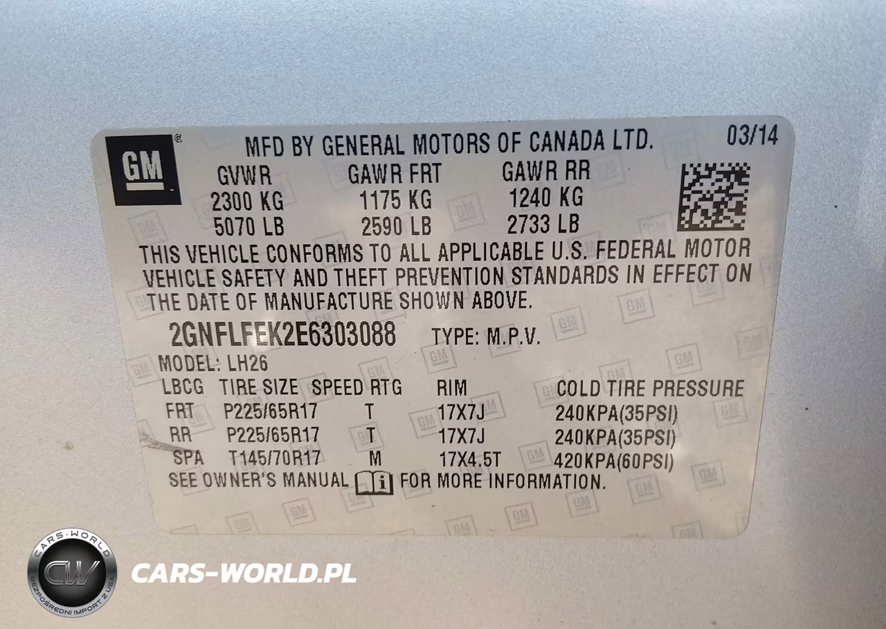 2014 Chevrolet Equinox 1Lt VIN:2GNFLFEK2E6303088 - 9