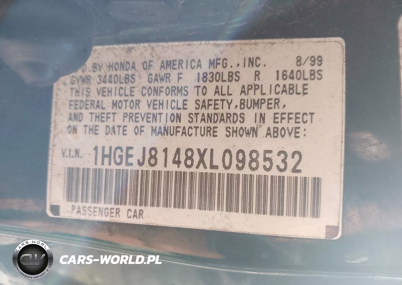 1999 Honda Civic Ex VIN:1HGEJ8148XL098532 - 9