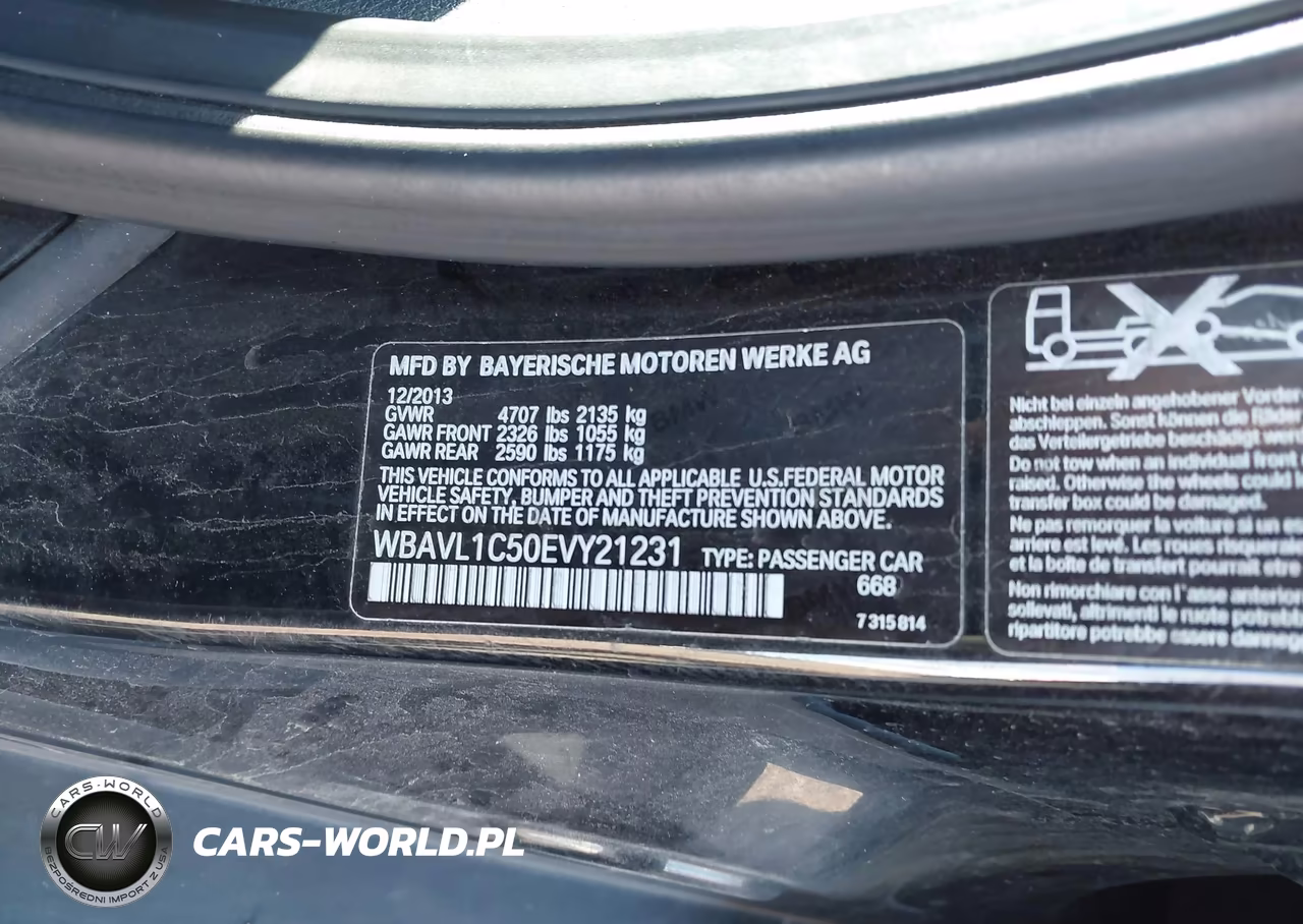 2014 BMW X1 xDrive28I VIN:WBAVL1C50EVY21231 - 9