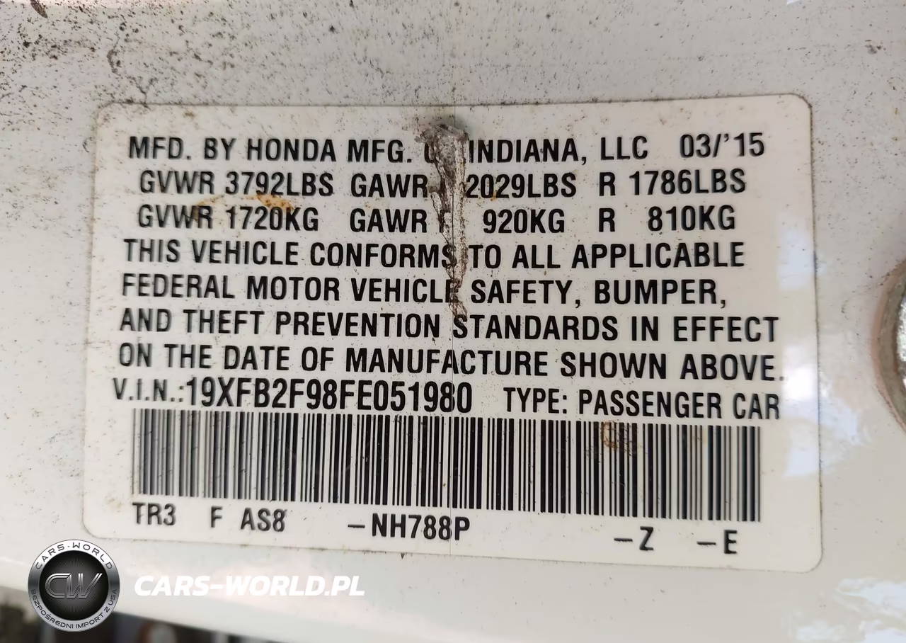2015 Honda Civic Ex-L VIN:19XFB2F98FE051980 - 9