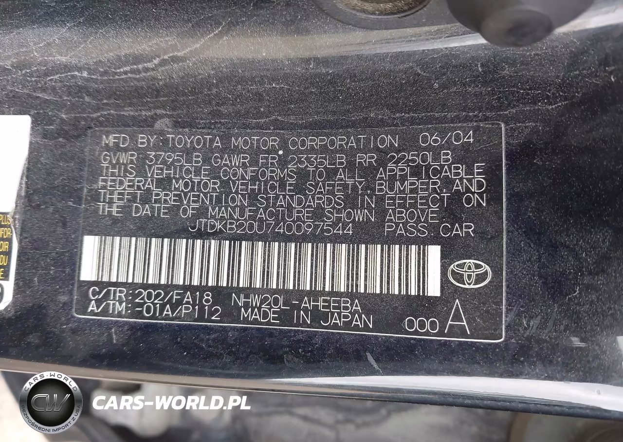 2004 Toyota Prius VIN:JTDKB20U740097544 - 9