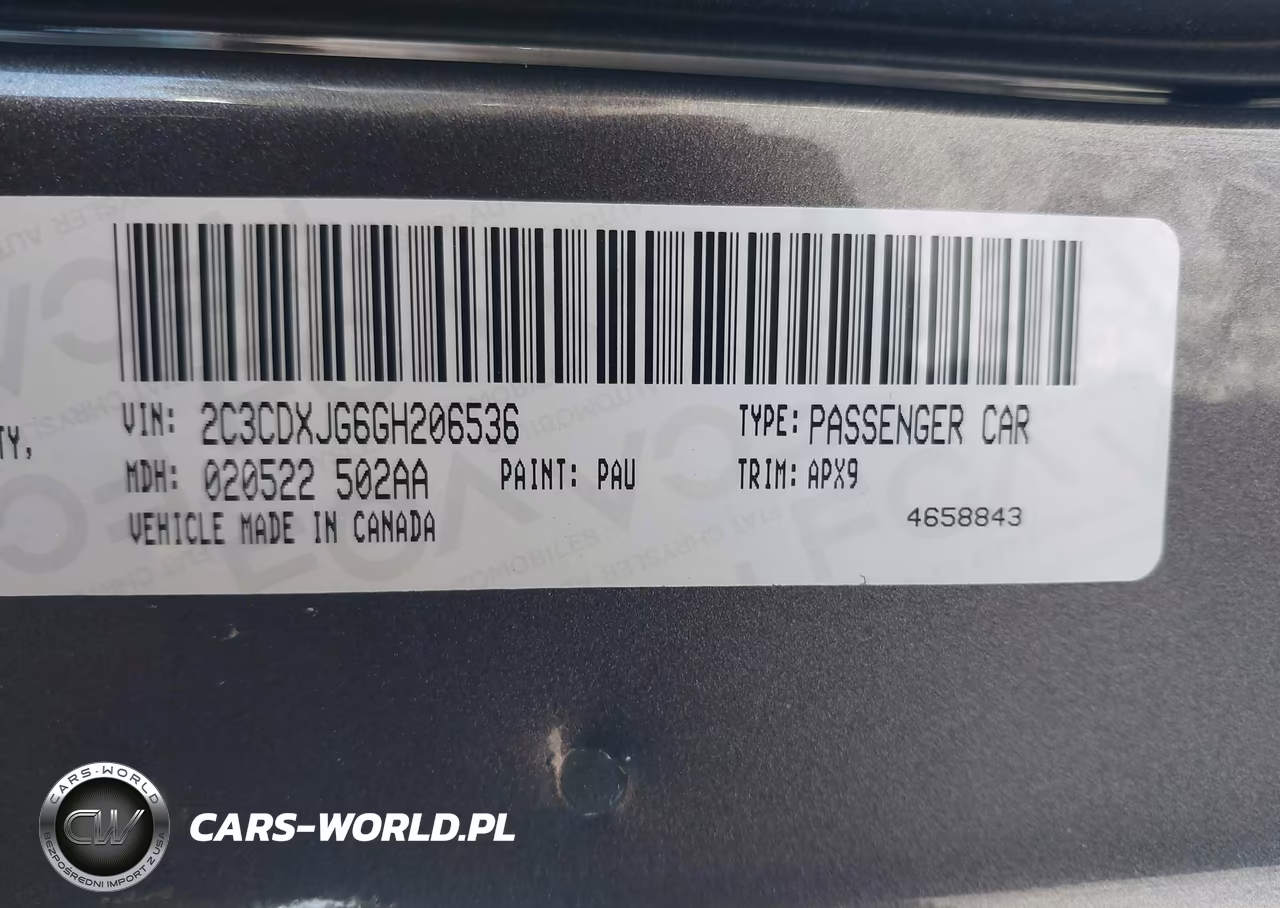 2016 Dodge Charger Sxt VIN:2C3CDXJG6GH206536 - 9
