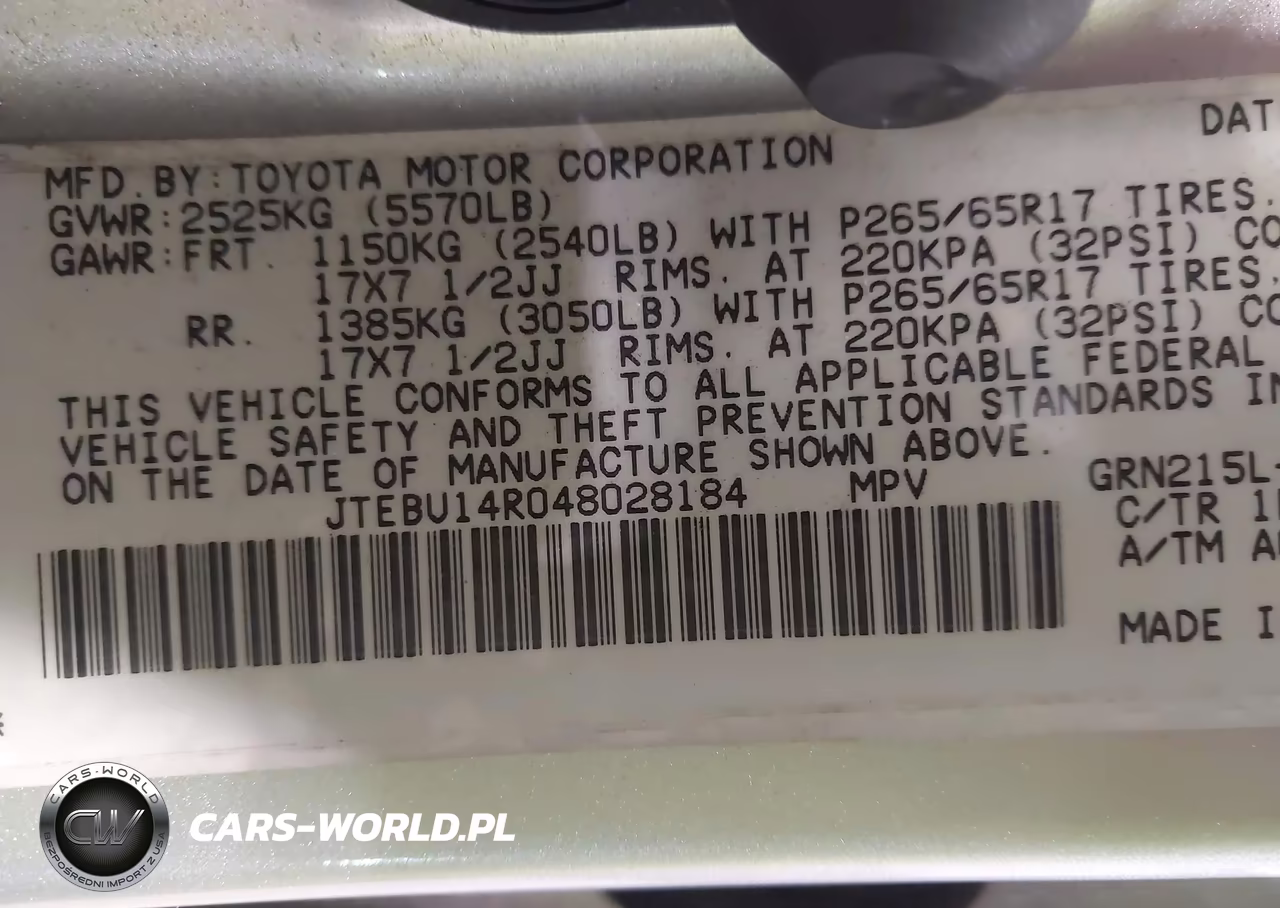 2004 Toyota 4Runner VIN:JTEBU14R048028184 - 9