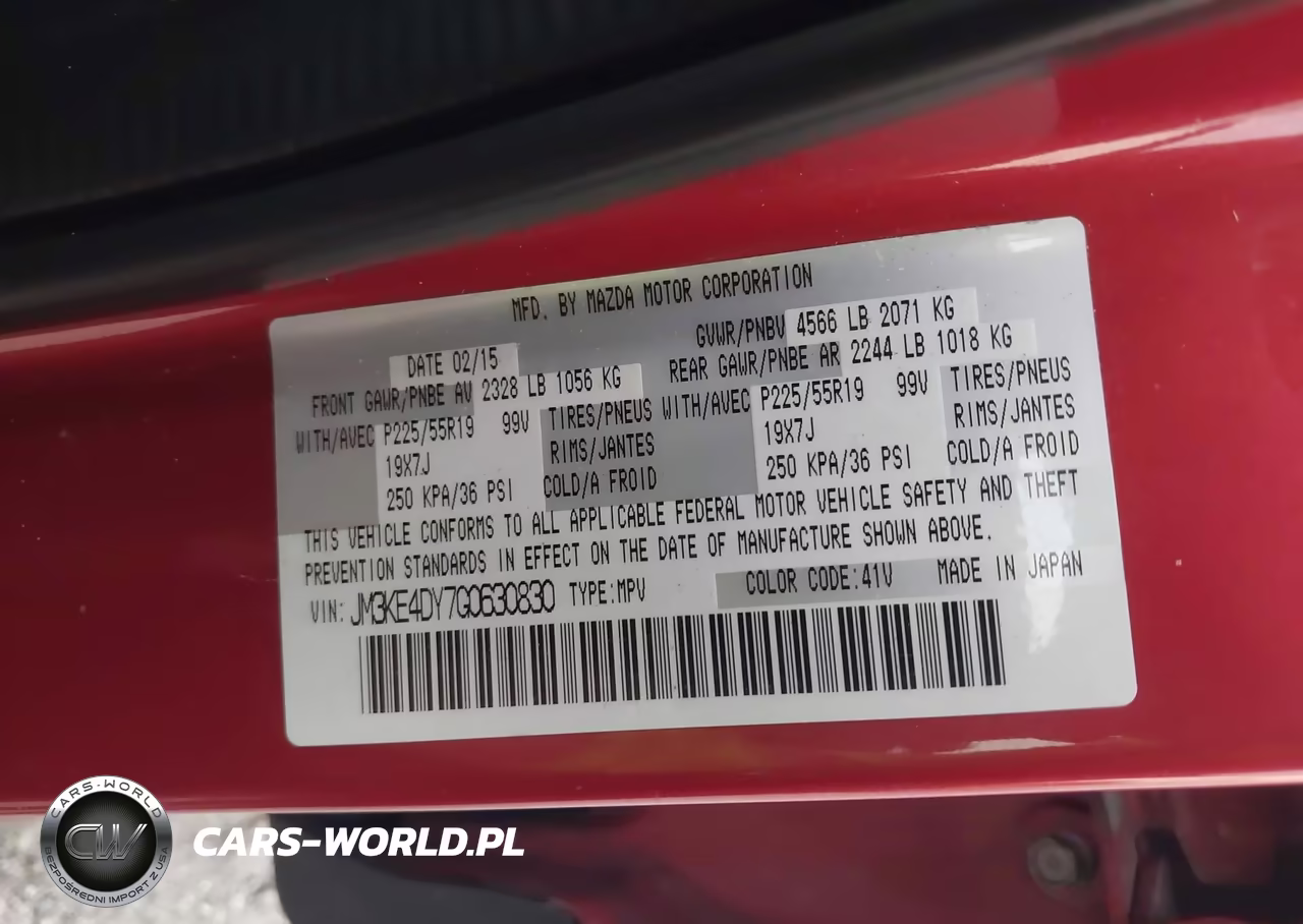 2016 Mazda Cx-5 Grand Touring VIN:JM3KE4DY7G0630830 - 9