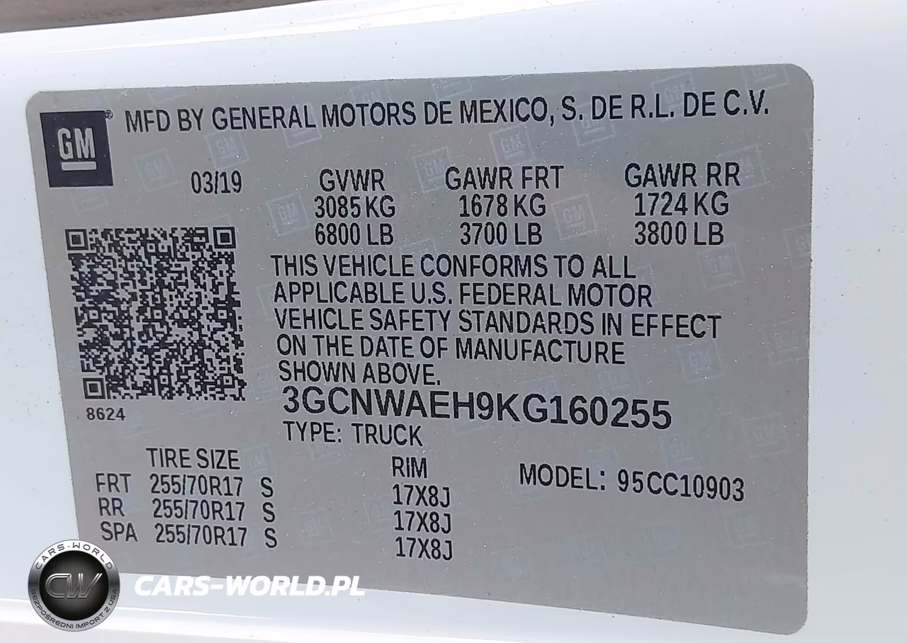 2019 Chevrolet Silverado 1500 Work Truck VIN:3GCNWAEH9KG160255 - 9