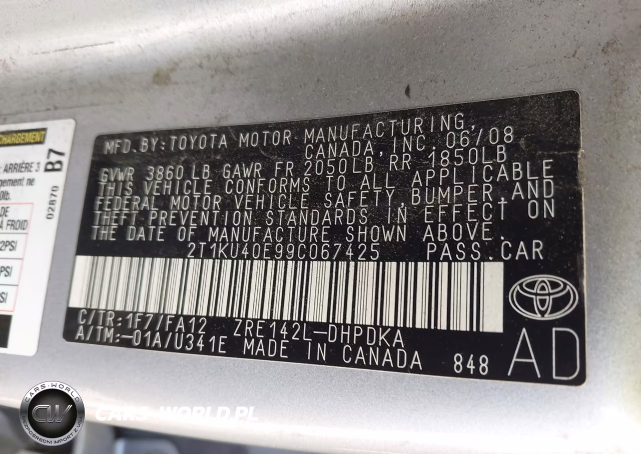 2009 Toyota Matrix VIN:2T1KU40E99C067425 - 9