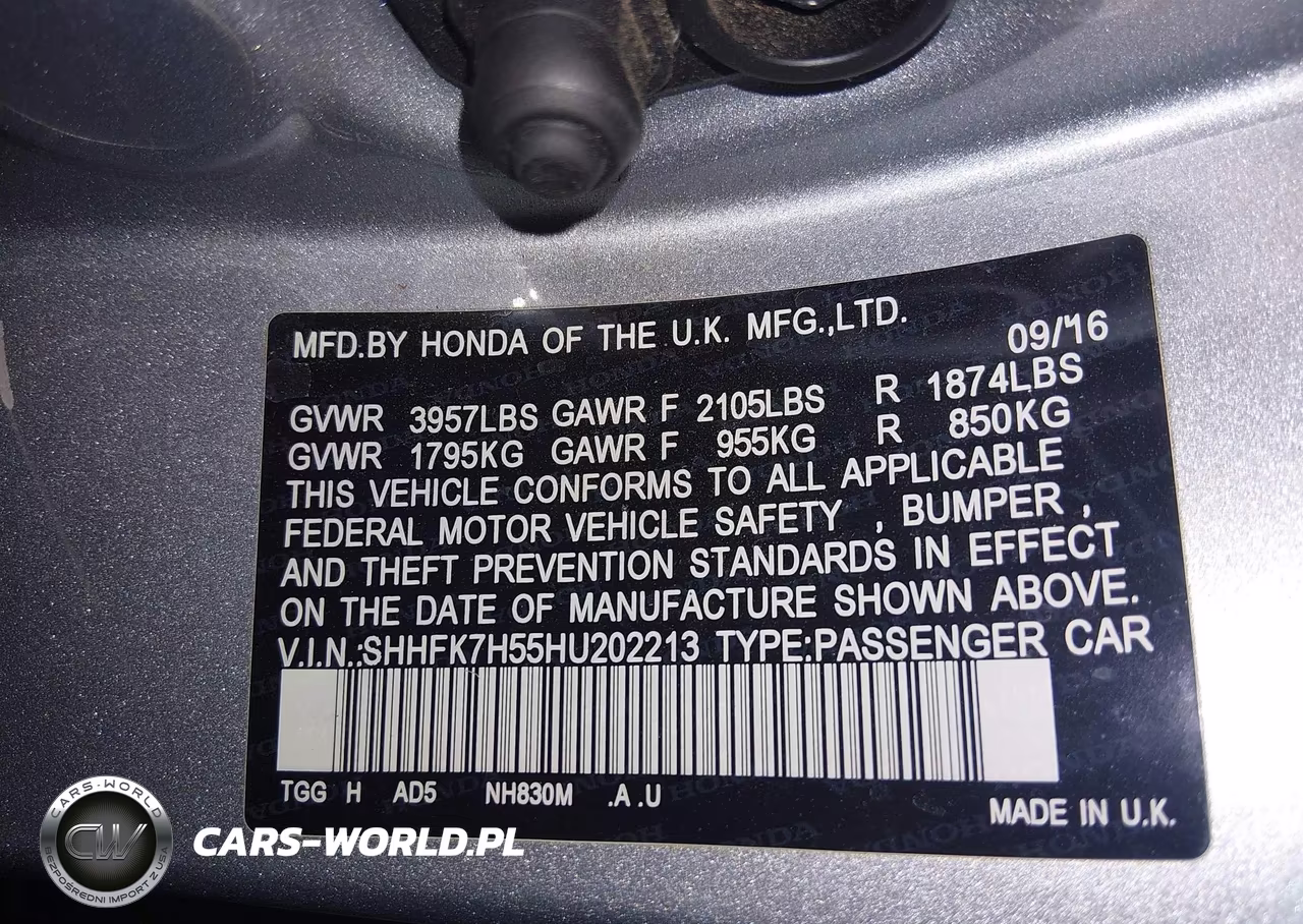 2017 Honda Civic Ex VIN:SHHFK7H55HU202213 - 9