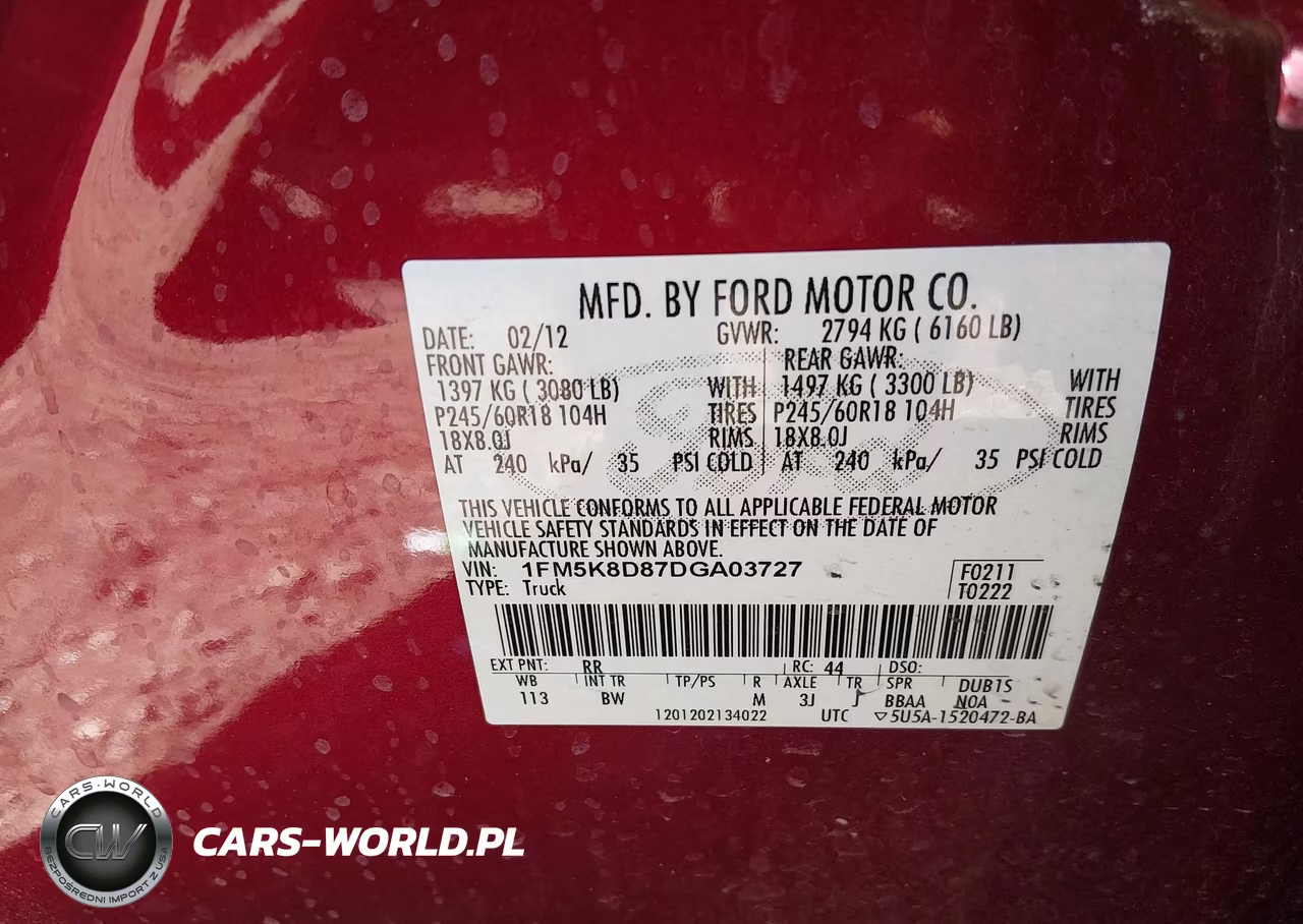 2013 Ford Explorer Xlt VIN:1FM5K8D87DGA03727 - 9