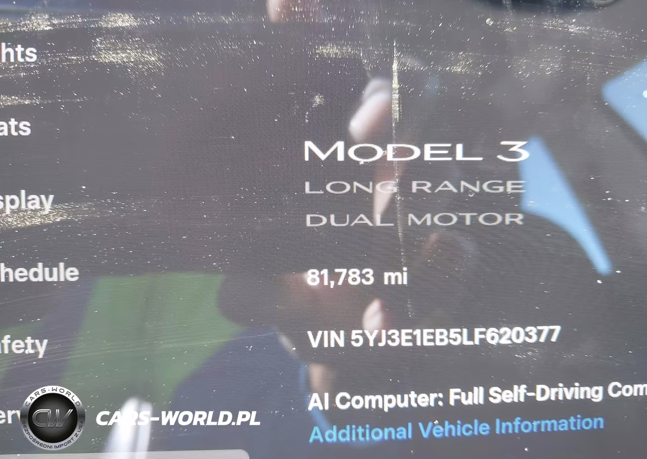 2020 Tesla Model 3 Long Range Dual Motor All-Wheel Drive VIN:5YJ3E1EB5LF620377 - 14