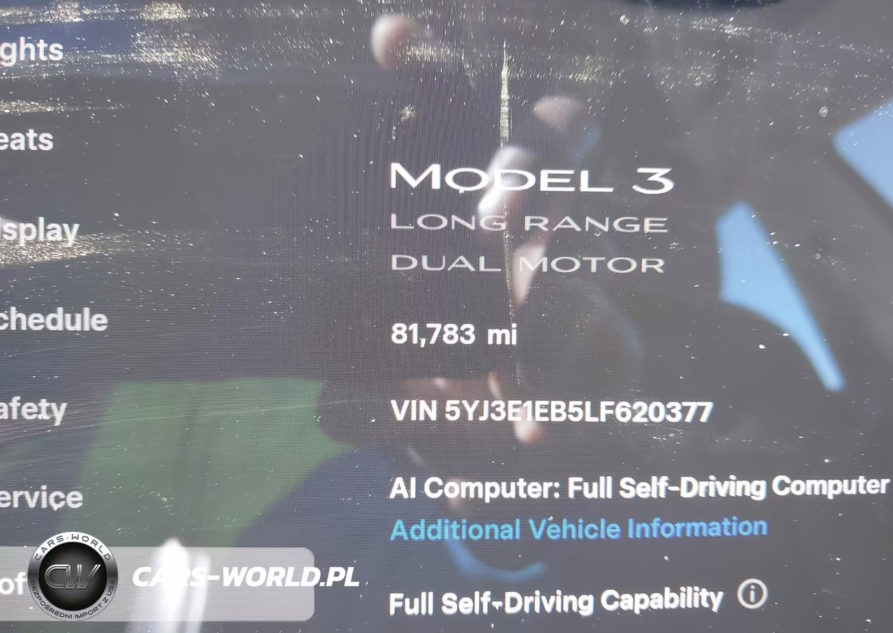 2020 Tesla Model 3 Long Range Dual Motor All-Wheel Drive VIN:5YJ3E1EB5LF620377 - 7
