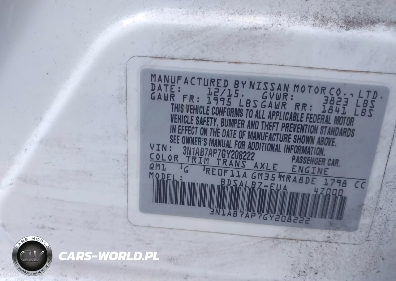 2016 Nissan Sentra Fe+ S-S-Sl-Sr-Sv VIN:3N1AB7AP7GY208222 - 9