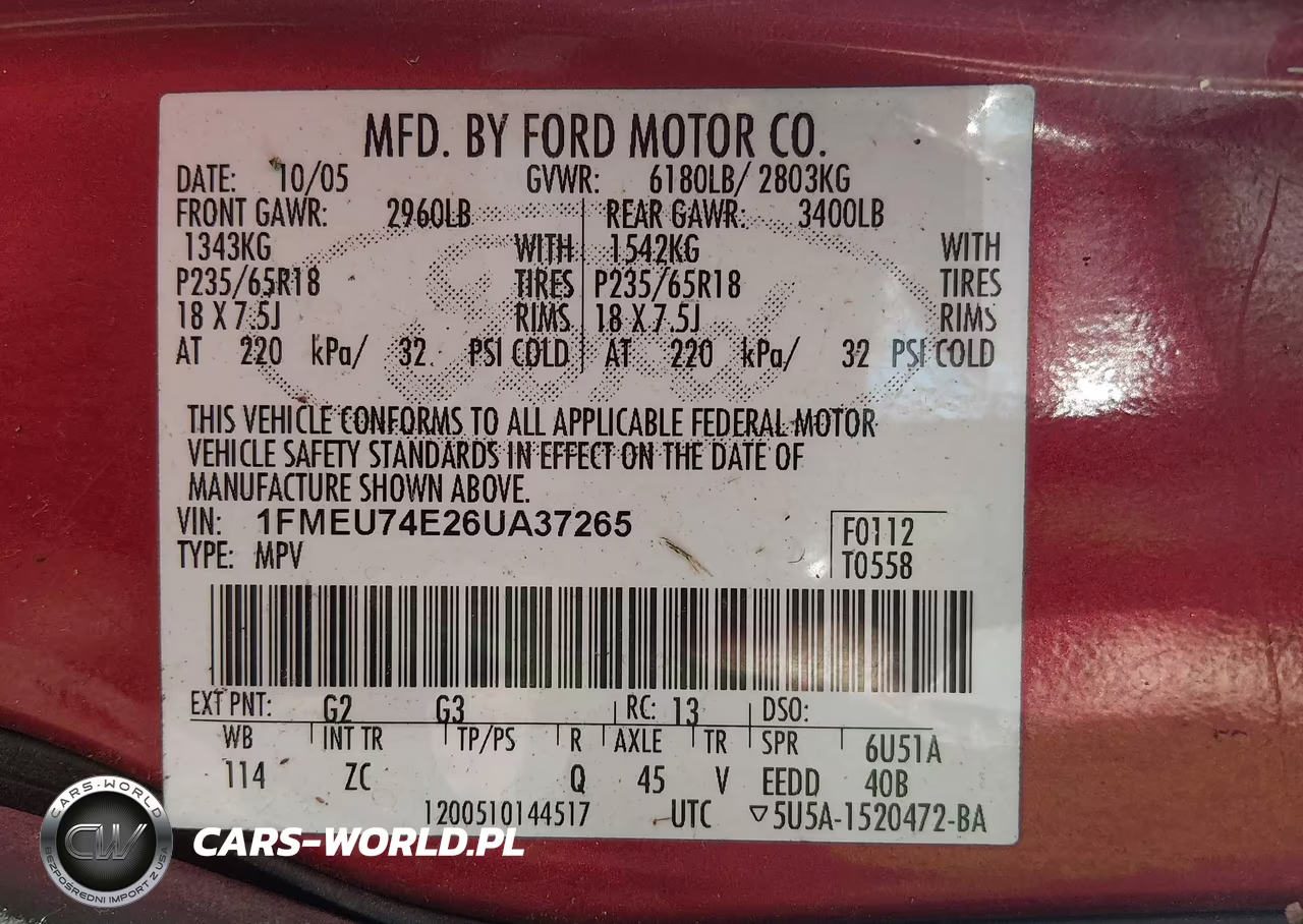 2006 Ford Explorer Eddie Bauer VIN:1FMEU74E26UA37265 - 9