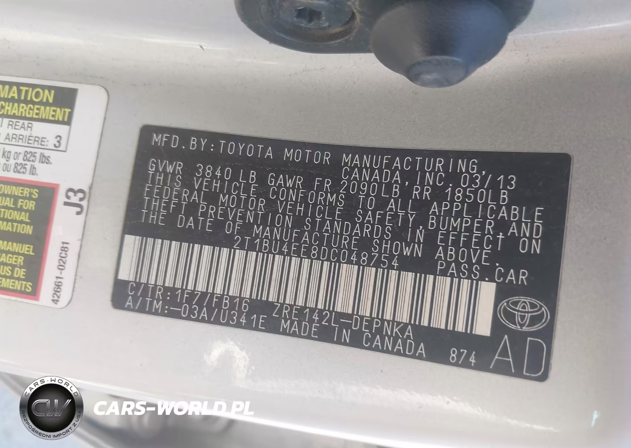 2013 Toyota Corolla Le VIN:2T1BU4EE8DC048754 - 9