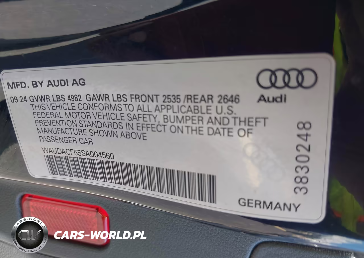 2025 Audi A5 Premium 45 VIN:WAUDACF55SA004560 - 9