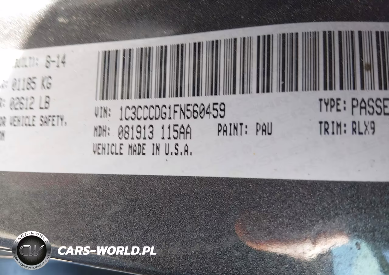 2015 Chrysler 200 S VIN:1C3CCCDG1FN560459 - 9