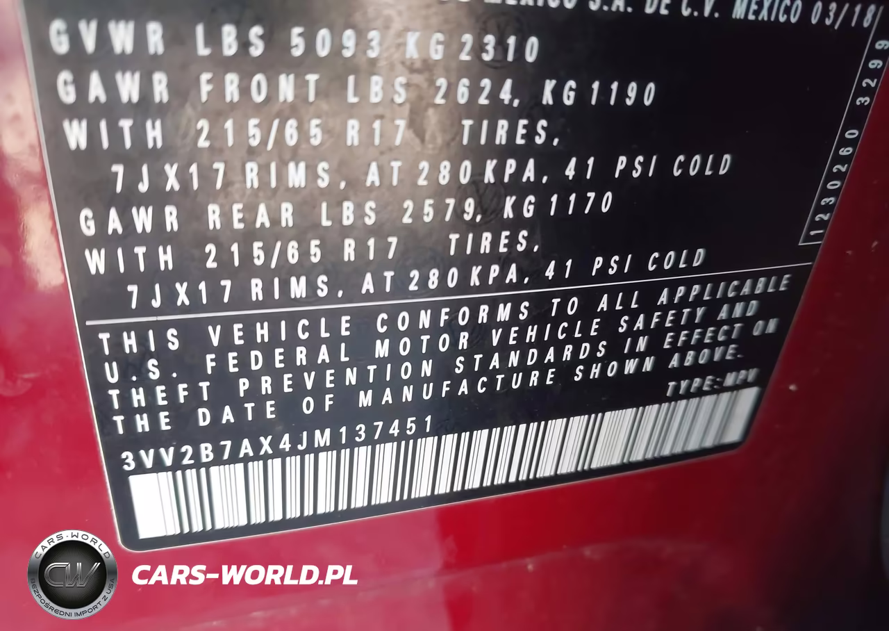 2018 Volkswagen Tiguan 2.0T Se-2.0T Sel VIN:3VV2B7AX4JM137451 - 9