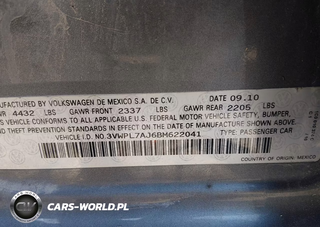 2011 Volkswagen Jetta Sportwagen 2.0L Tdi VIN:3VWPL7AJ6BM622041 - 9