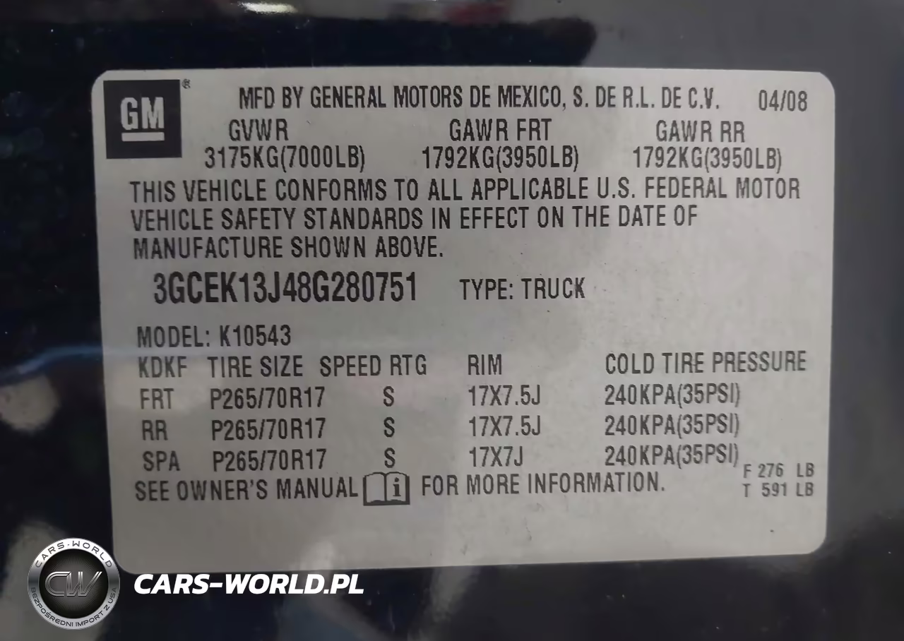 2008 Chevrolet Silverado 1500 Lt1 VIN:3GCEK13J48G280751 - 9