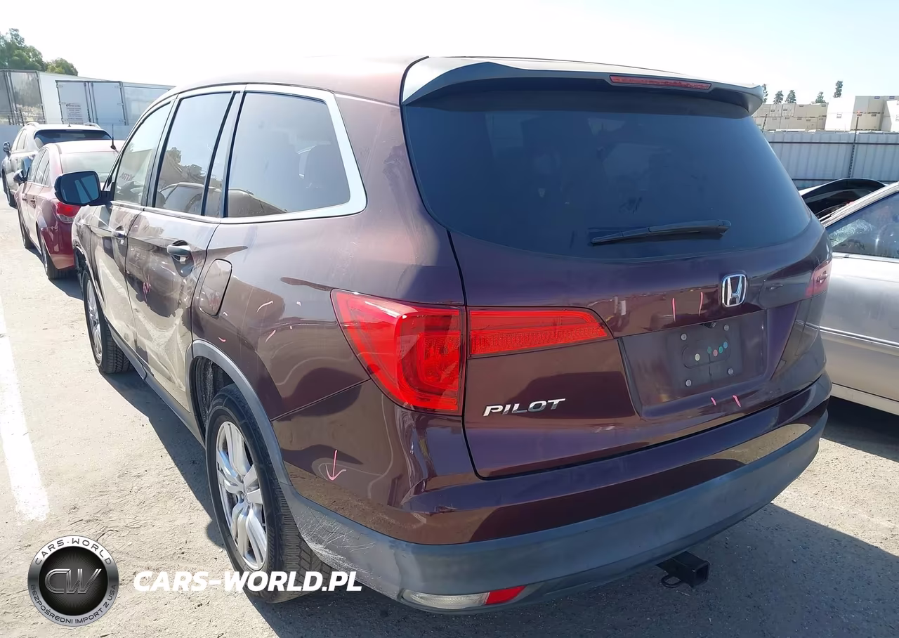 2016 Honda Pilot Lx VIN:5FNYF5H11GB013184 - 3