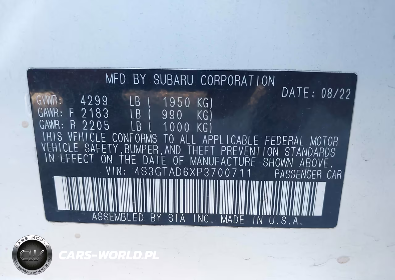 2023 Subaru Impreza Premium 5-Door VIN:4S3GTAD6XP3700711 - 9