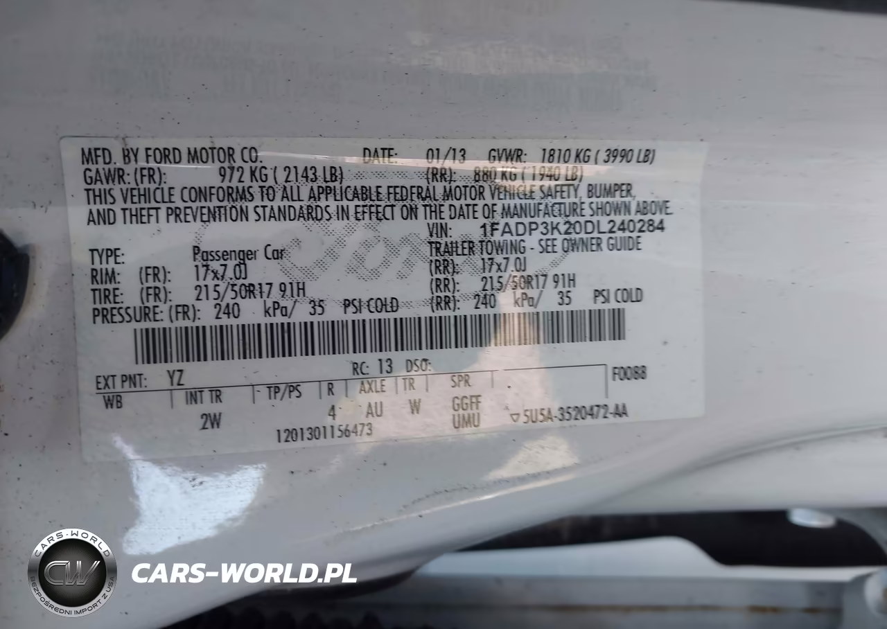 2013 Ford Focus Se VIN:1FADP3K20DL240284 - 9