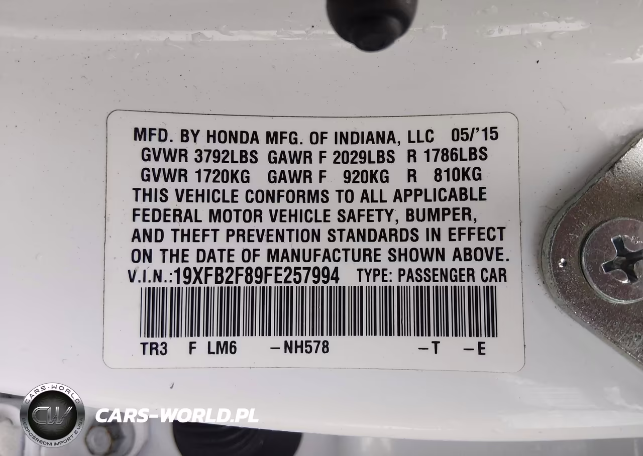 2015 Honda Civic Ex VIN:19XFB2F89FE257994 - 9