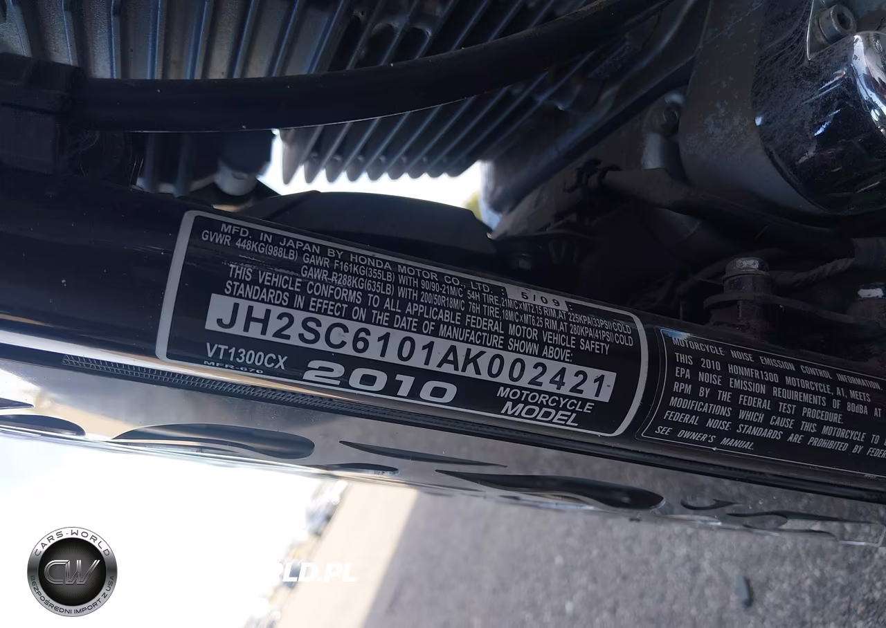 2010 Honda Vt1300 Cx VIN:JH2SC6101AK002421 - 10