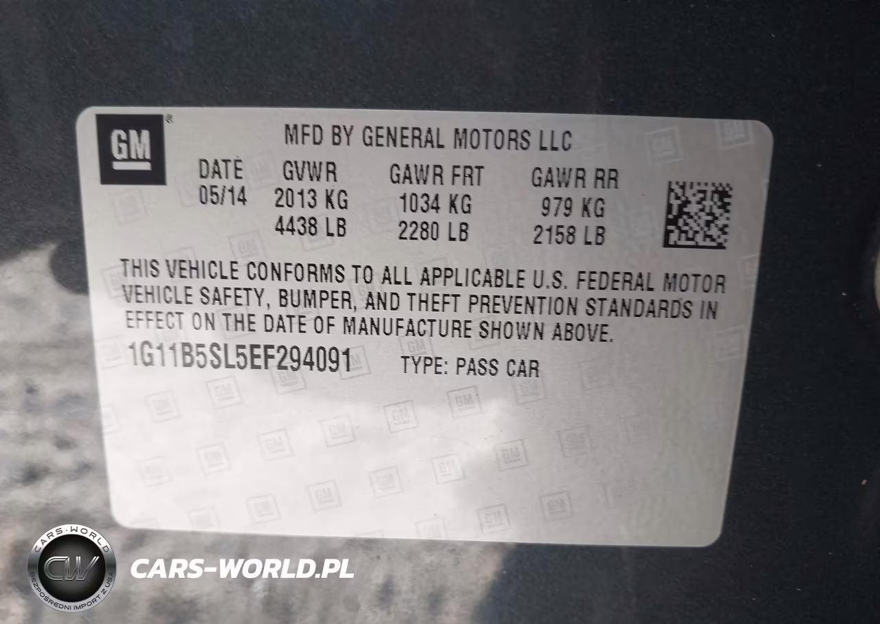 2014 Chevrolet Malibu 1Ls VIN:1G11B5SL5EF294091 - 9