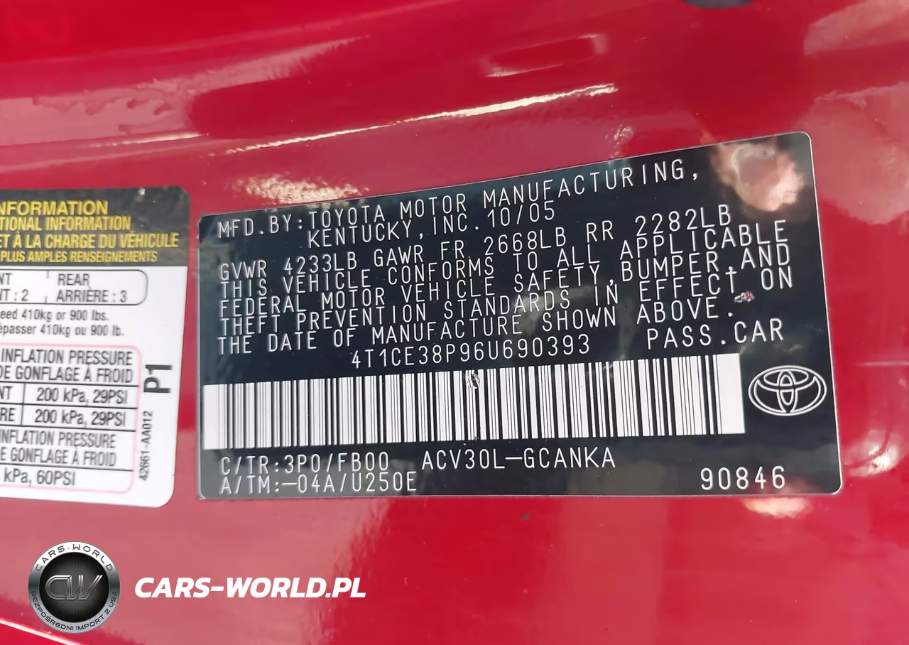 2006 Toyota Camry Solara Se VIN:4T1CE38P96U690393 - 9