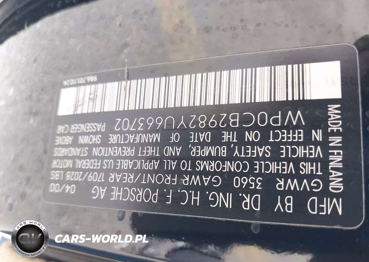 2000 Porsche Boxster S VIN:WP0CB2982YU663702 - 9