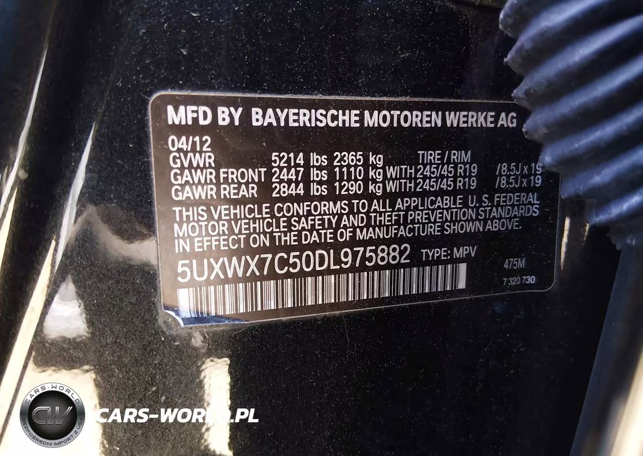 2013 BMW X3 xDrive35I VIN:5UXWX7C50DL975882 - 9