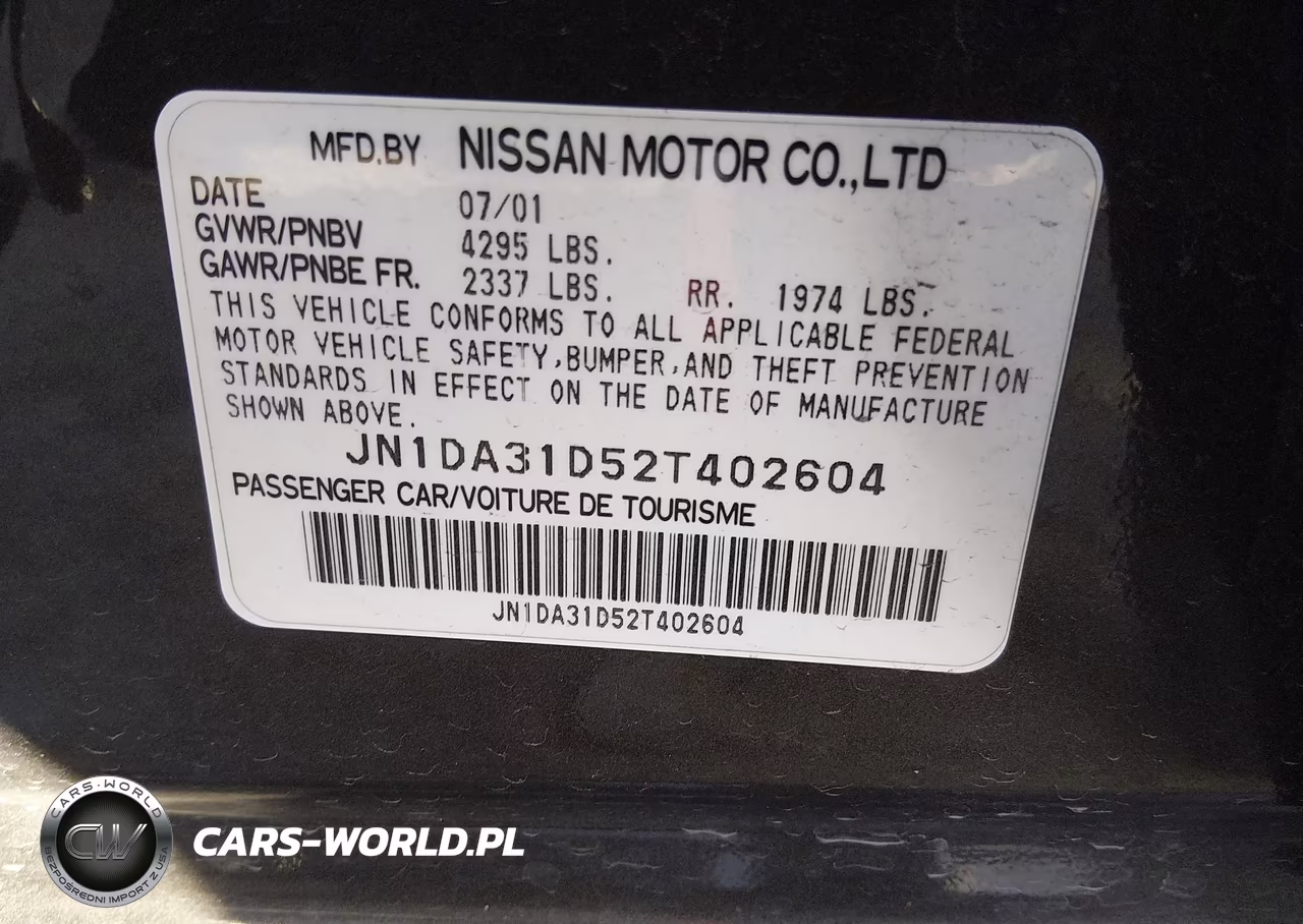 2002 Nissan Maxima VIN:JN1DA31D52T402604 - 9