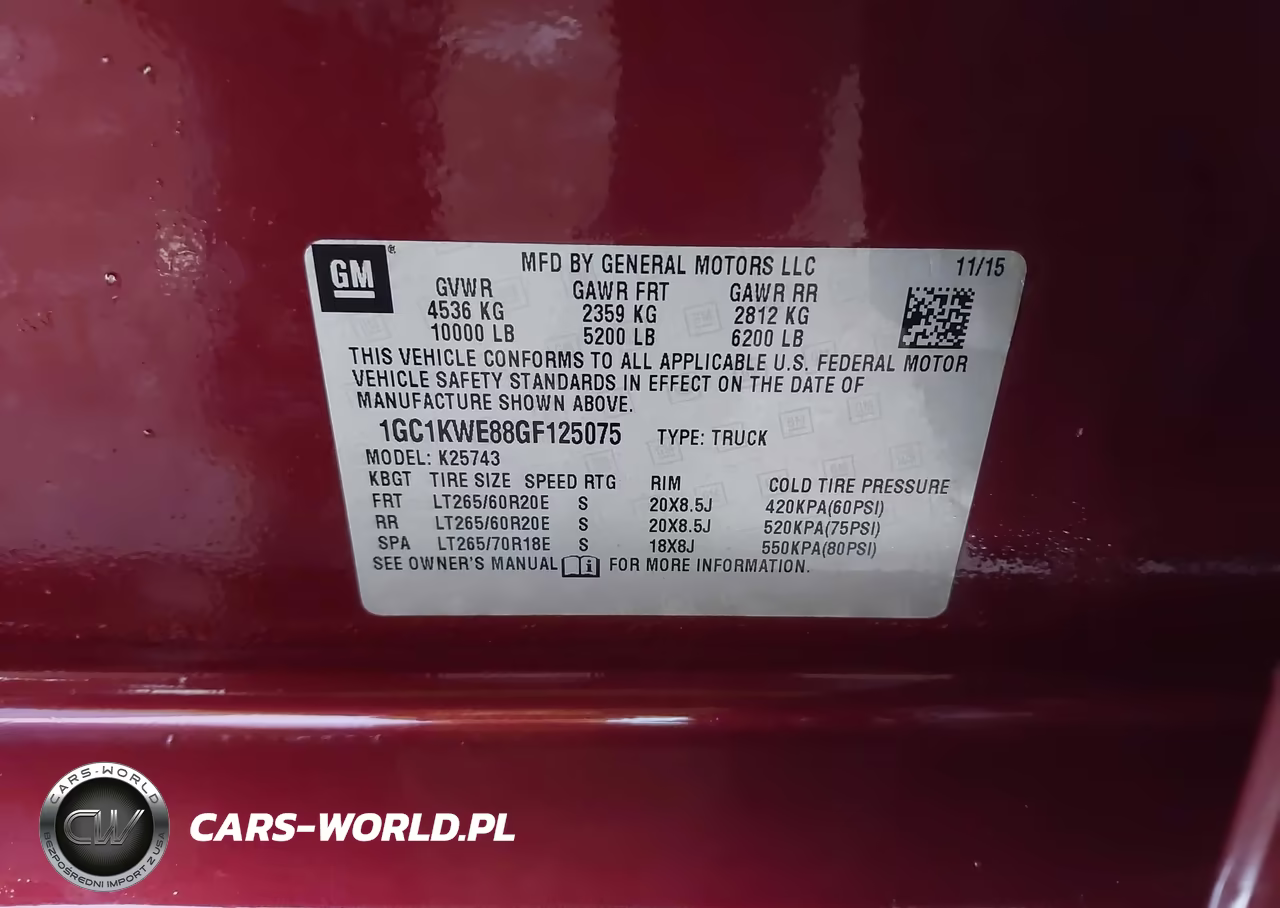 2016 Chevrolet Silverado 2500Hd Ltz VIN:1GC1KWE88GF125075 - 9