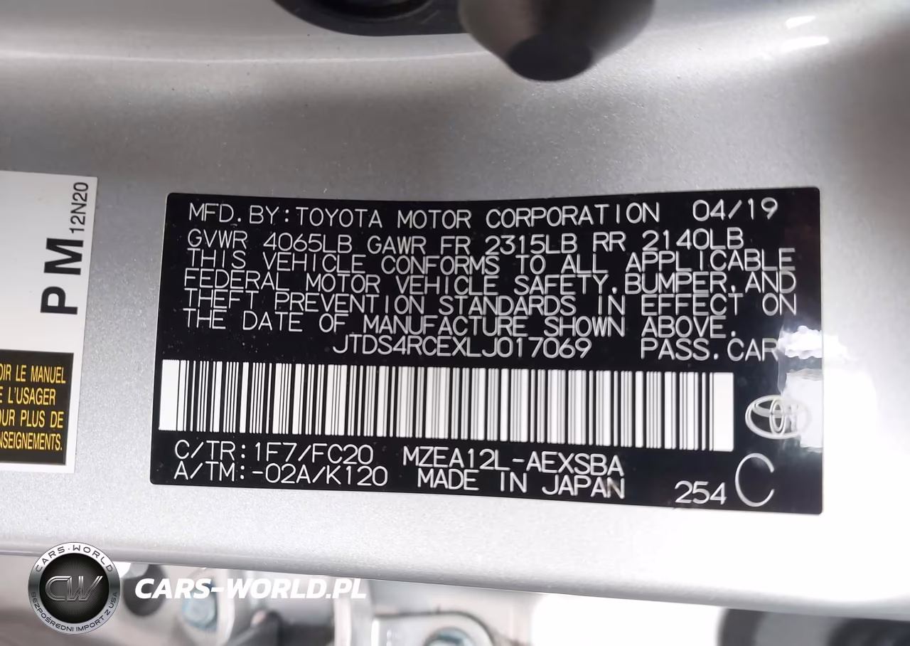 2020 Toyota Corolla Se VIN:JTDS4RCEXLJ017069 - 9