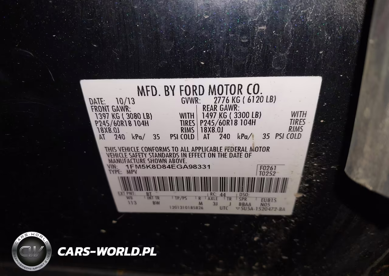 2014 Ford Explorer Xlt VIN:1FM5K8D84EGA98331 - 9