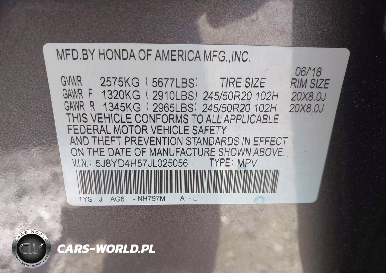 2018 Acura Mdx Technology Package Acurawatch Plus Pkg VIN:5J8YD4H57JL025056 - 9