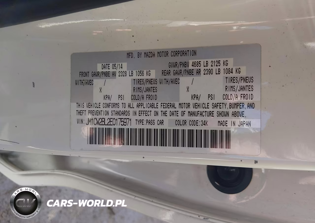 2014 Mazda Mazda5 Sport VIN:JM1CW2BL2E0175971 - 9