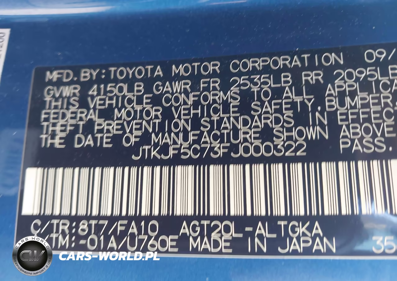 2015 Scion Tc VIN:JTKJF5C73FJ000322 - 9