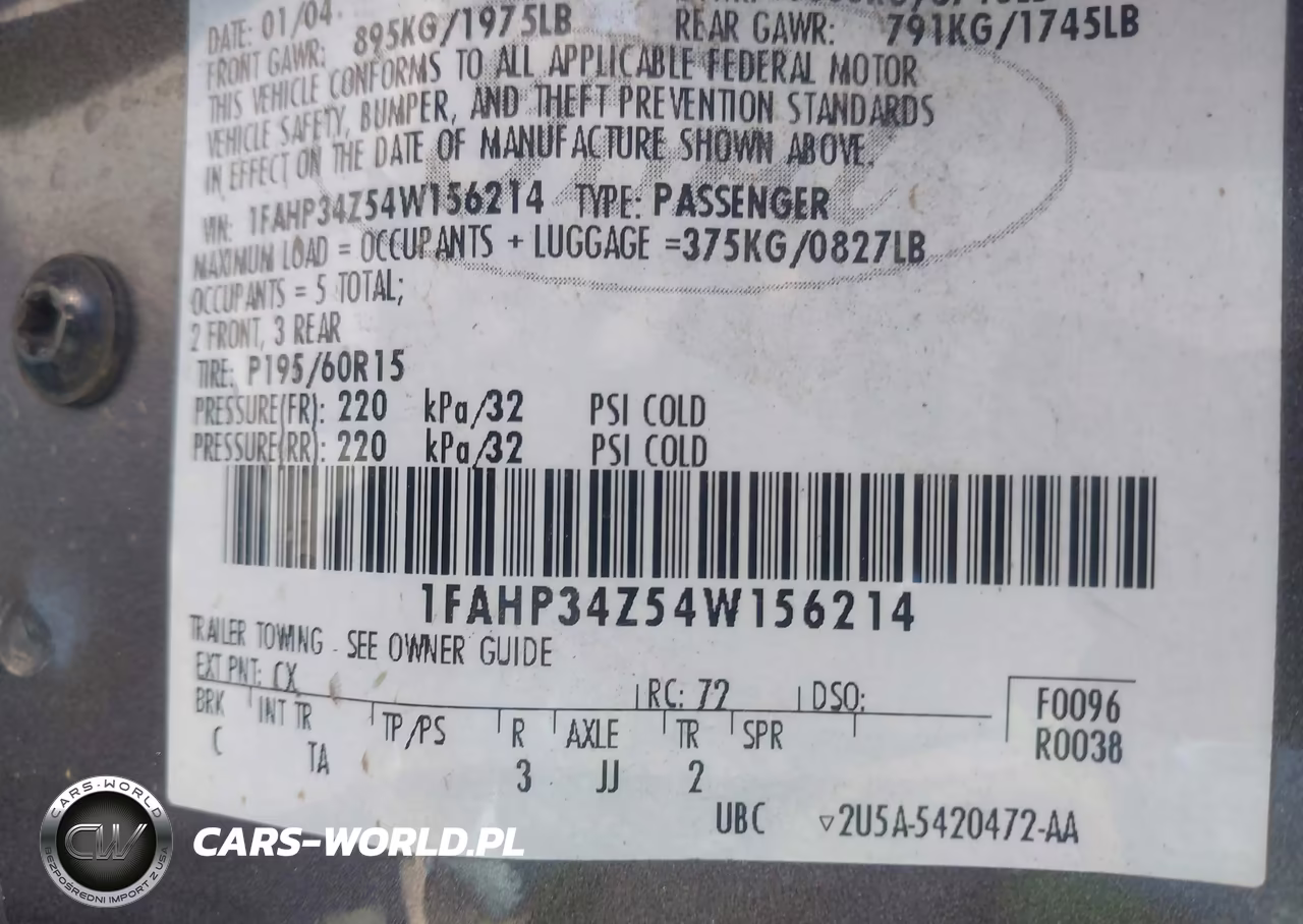 2004 Ford Focus Se VIN:1FAHP34Z54W156214 - 9