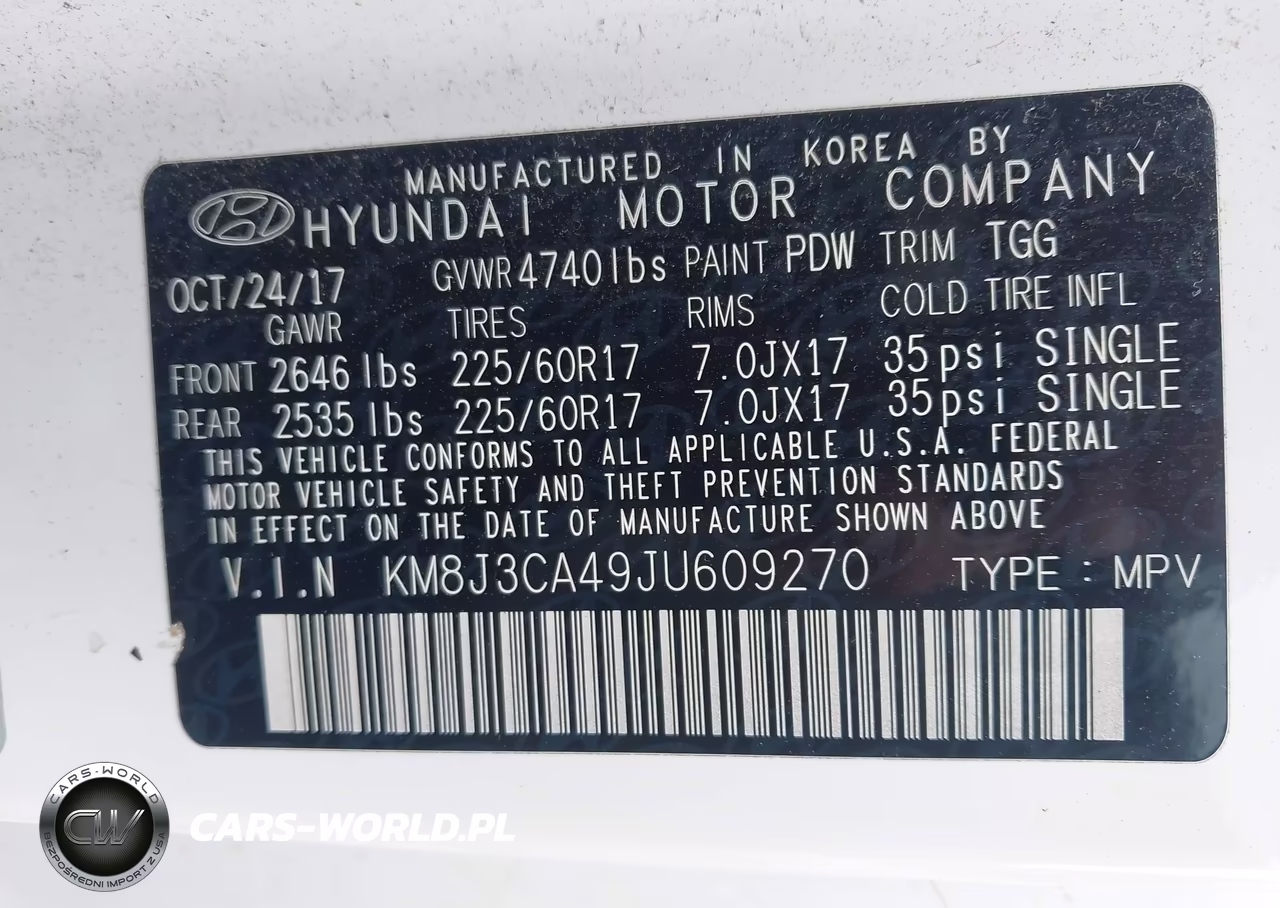 2018 Hyundai Tucson Sel VIN:KM8J3CA49JU609270 - 9