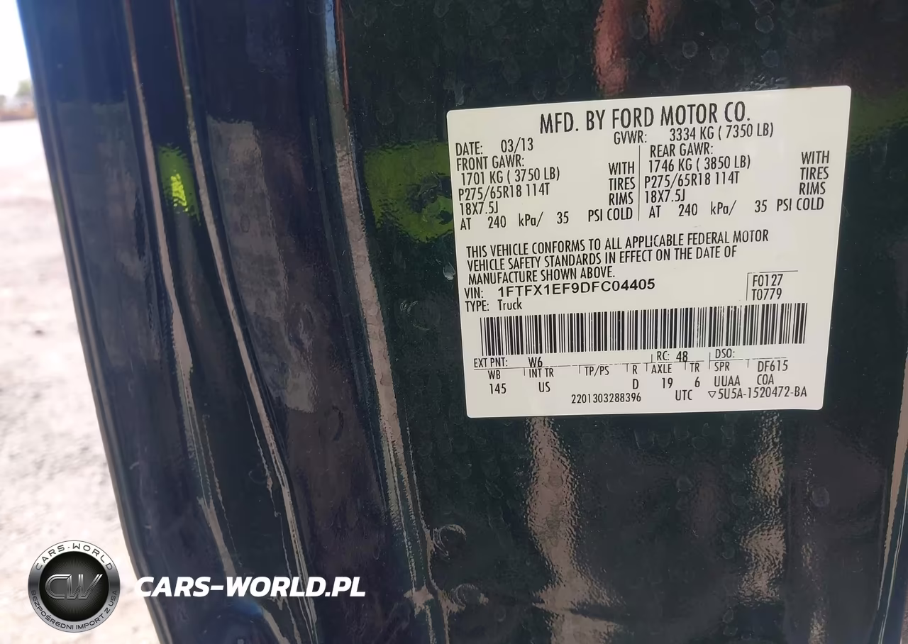 2013 Ford F-150 Xlt VIN:1FTFX1EF9DFC04405 - 9
