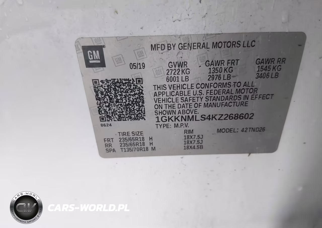 2019 GMC Acadia Slt-1 VIN:1GKKNMLS4KZ268602 - 9