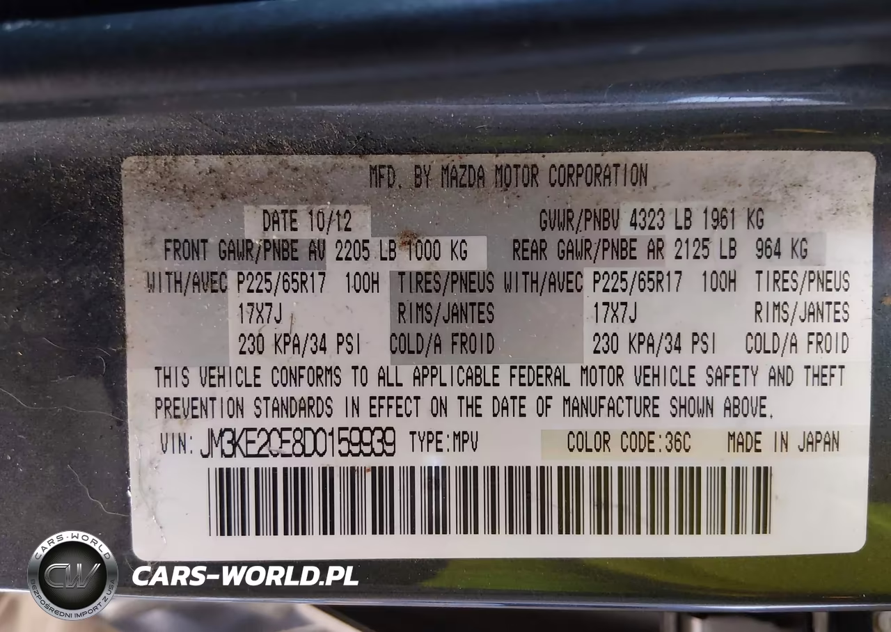 2013 Mazda Cx-5 Touring VIN:JM3KE2CE8D0159939 - 9